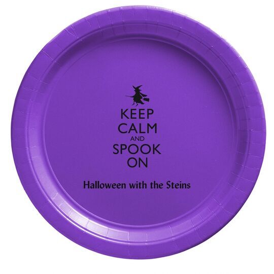Keep Calm and Spook On Paper Plates